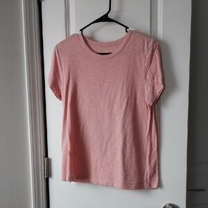 Time and Tru Light Pink Short Sleeve Tee Small